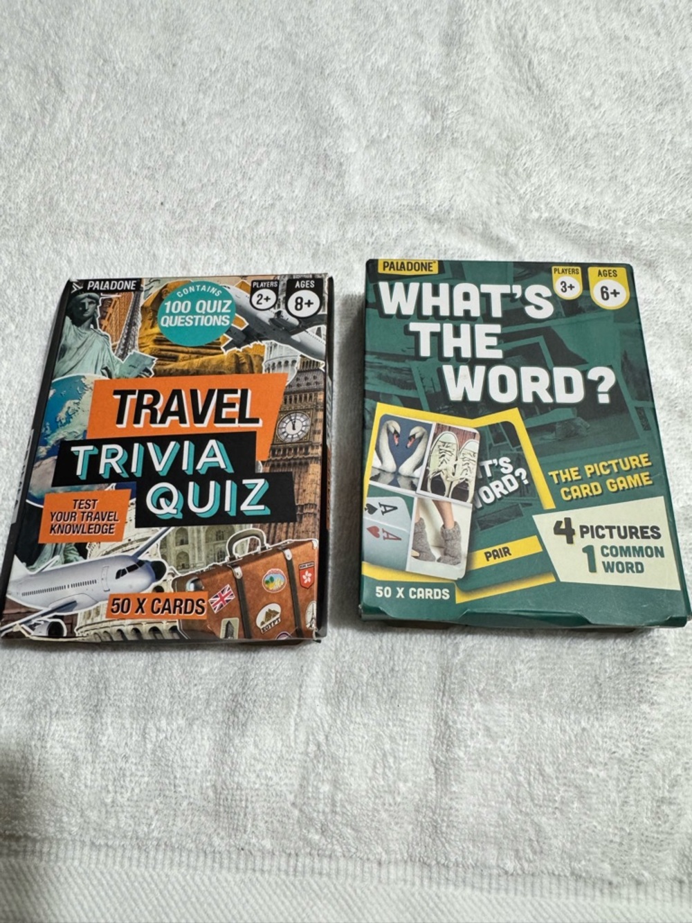 Paladone 2 games Trivia Quiz Cards